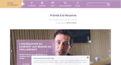 Desktop Screenshot of prioritealapersonne.fr